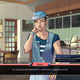 Seven, one of the datable weapons, stares at the camera posing while asking the player if they're familiar with his band.